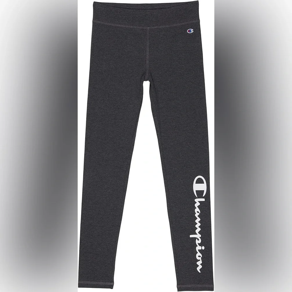 Champion Signature Script Leggings Granite Heather NWOT Size M